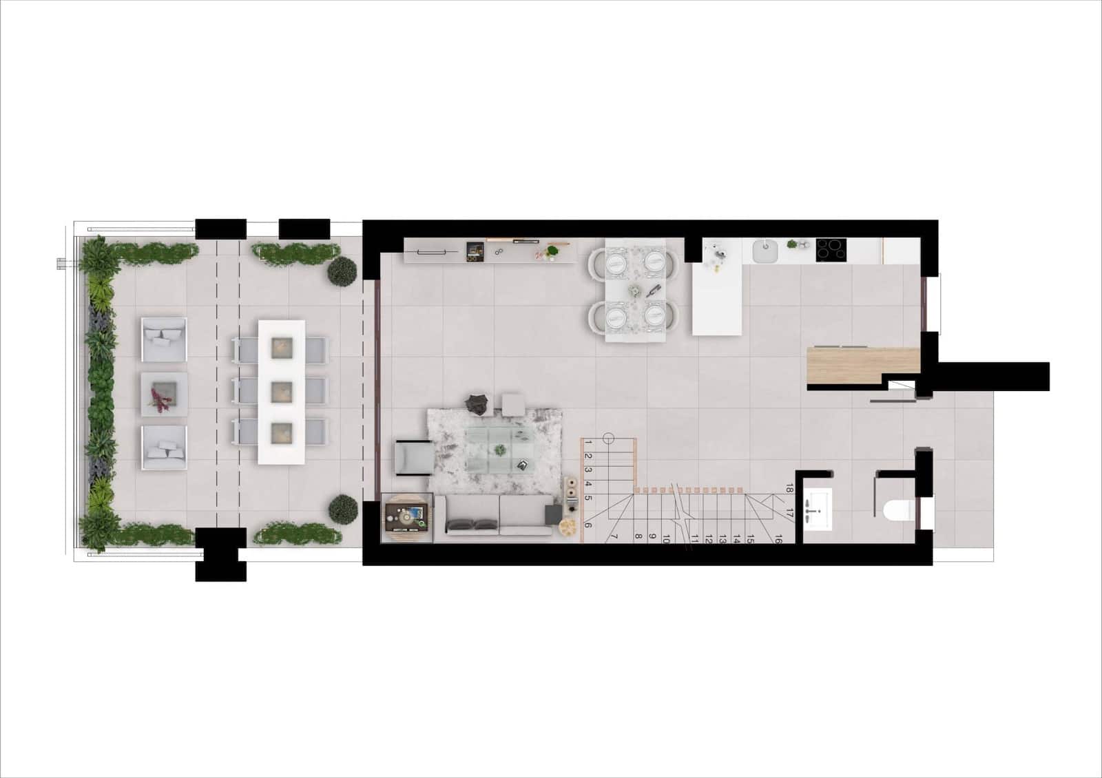3 Zimmer Reihenhaus zu verkaufen in Istan mit Pool Garage - 600.000 € (Ref: 10017563)