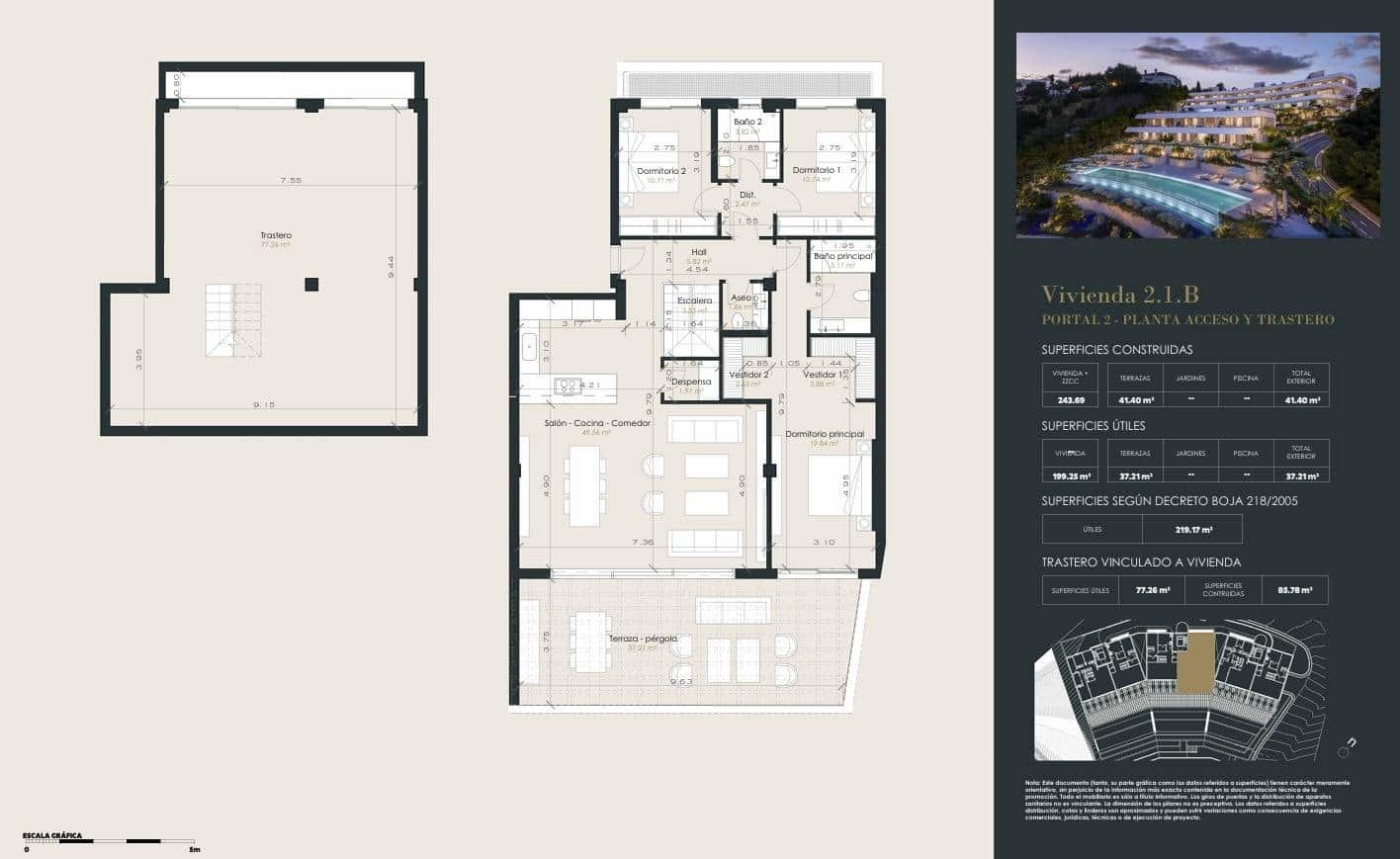 3 sypialnia Apartament na sprzedaż w Benahavis z basenem garażem - 1 500 000 € (Ref: 10177225)
