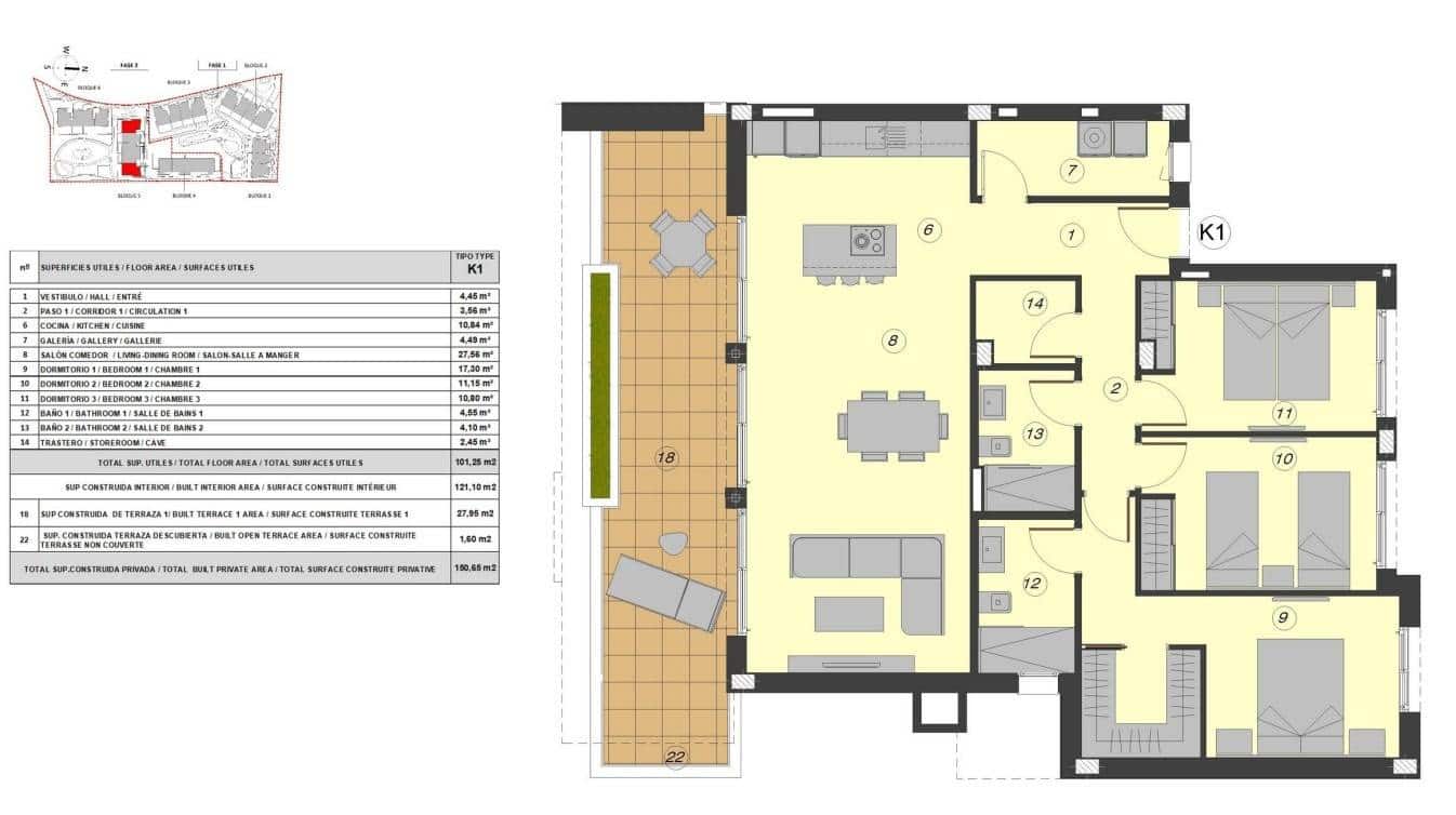 3 makuuhuone Huoneisto myytävänä paikassa Atalaya-Isdabe mukana uima-altaan - 732 000 € (Ref: 8849543)