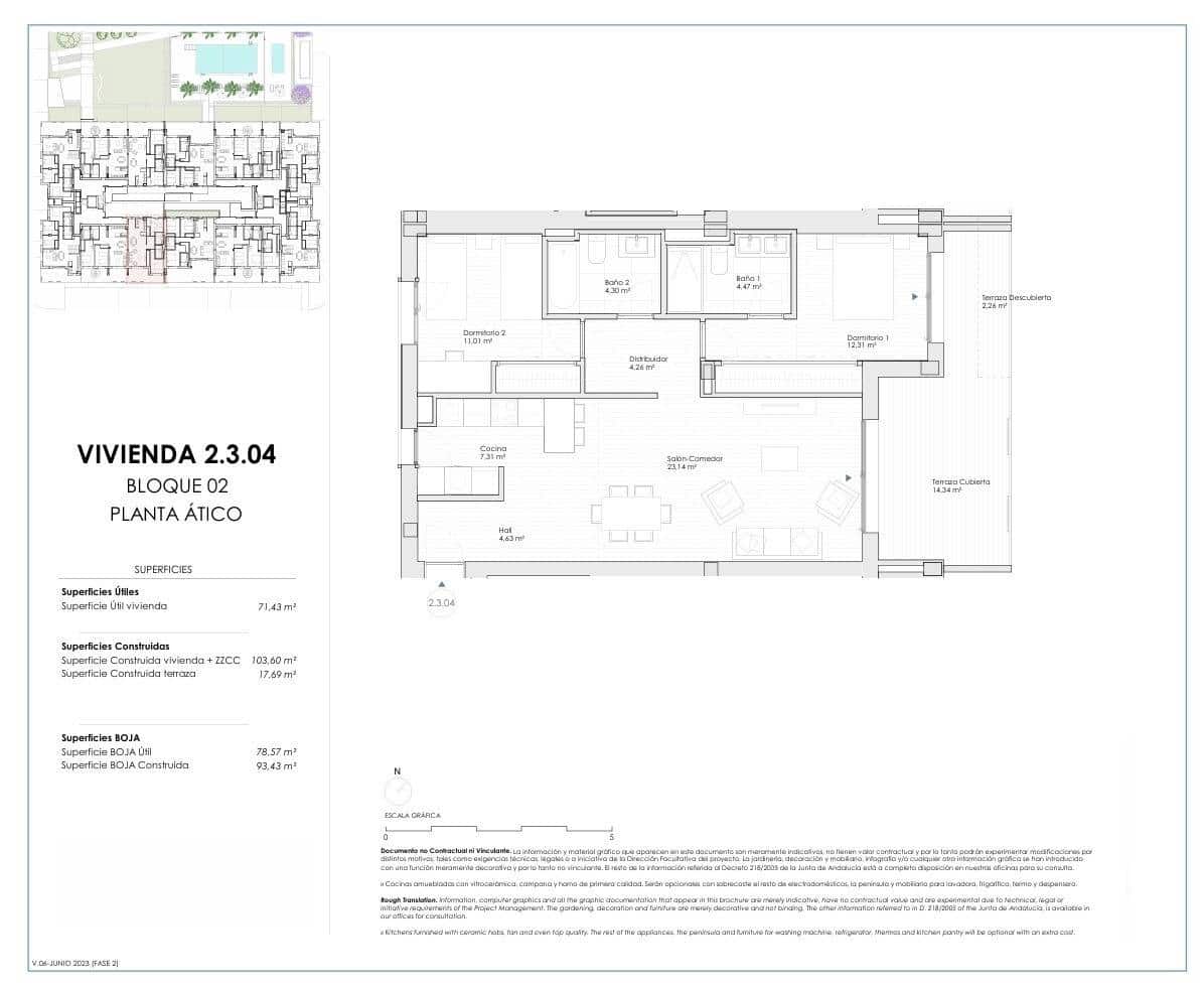 2 slaapkamer Penthouse te koop in Estepona met zwembad garage - € 759.650 (Ref: 8916627)