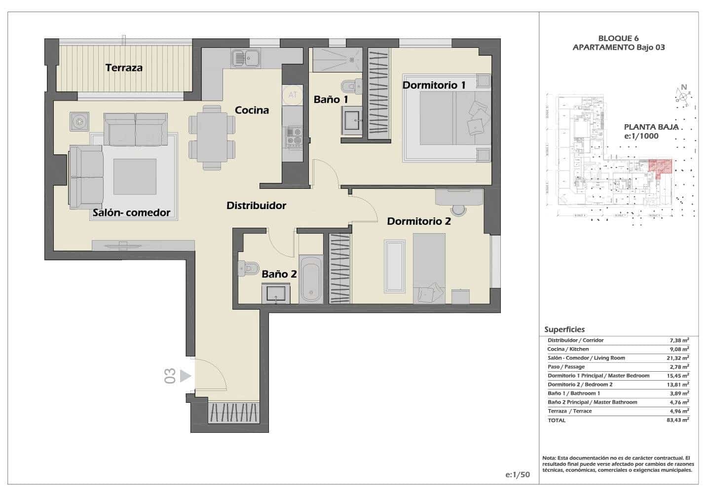 2 camera da letto Appartamento in vendita in Nueva Andalucia con piscina - 395.000 € (Rif: 8917973)