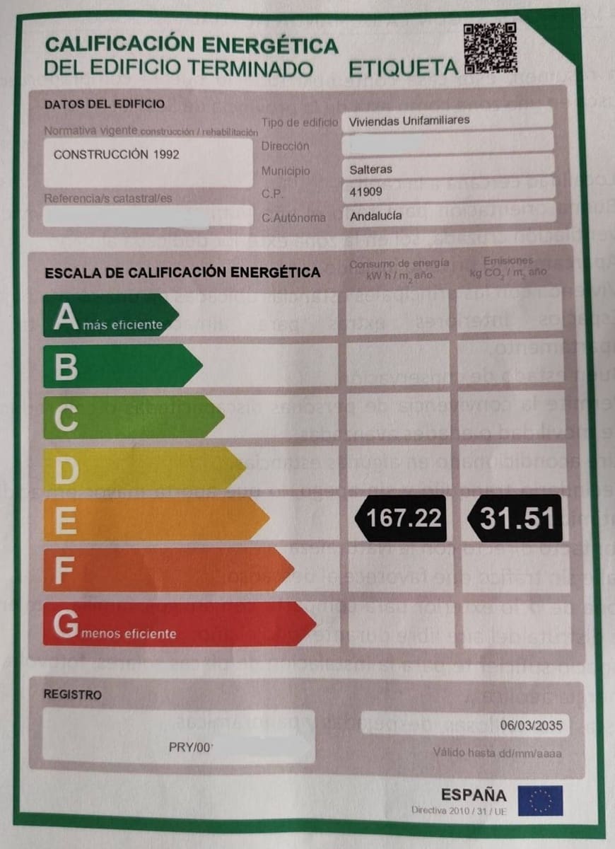4 soveværelse Villa til salg i Salteras med swimmingpool - € 285.000 (Ref: 8957132)