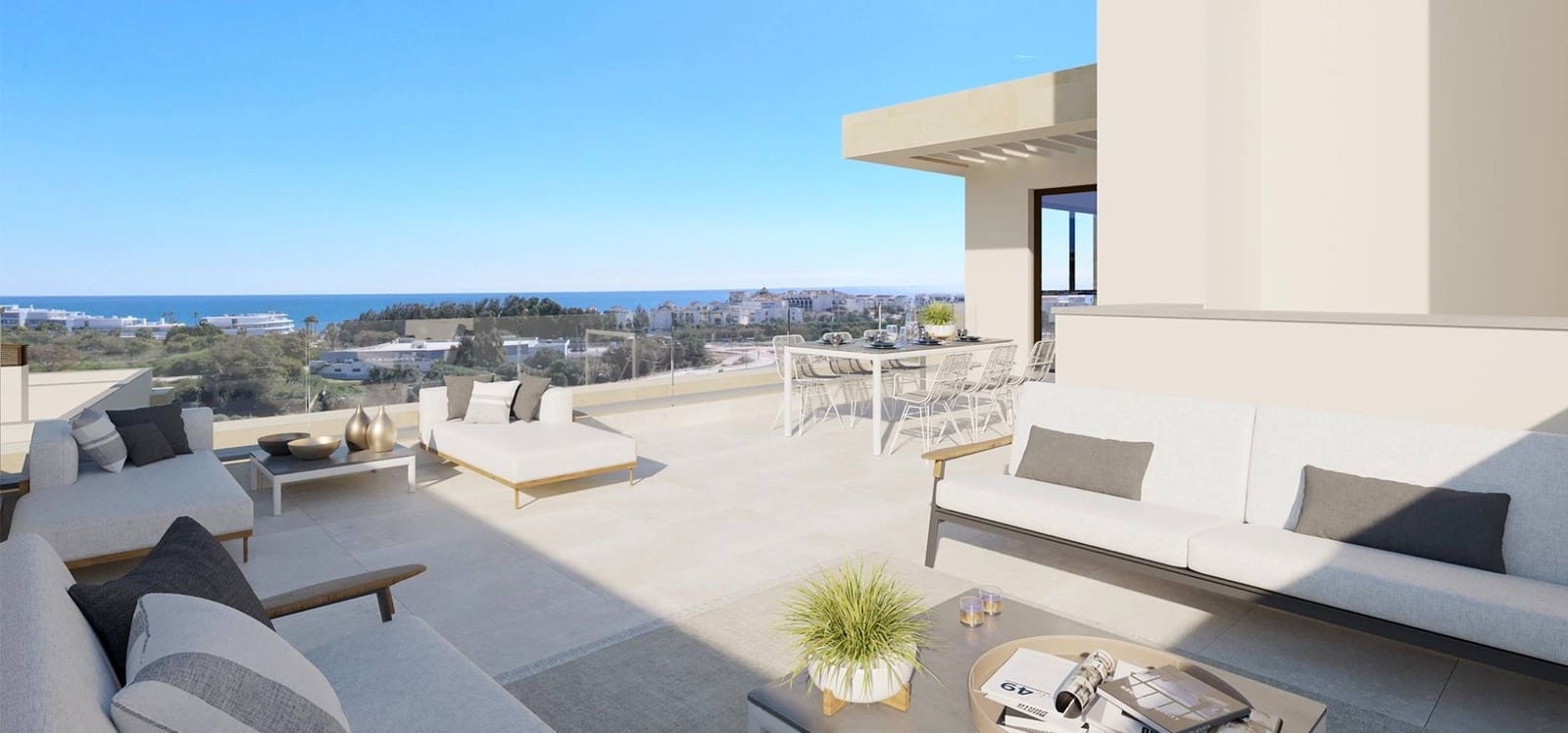 3 soveværelse Penthouse til salg i Estepona med swimmingpool garage - € 564.000 (Ref: 9031517)