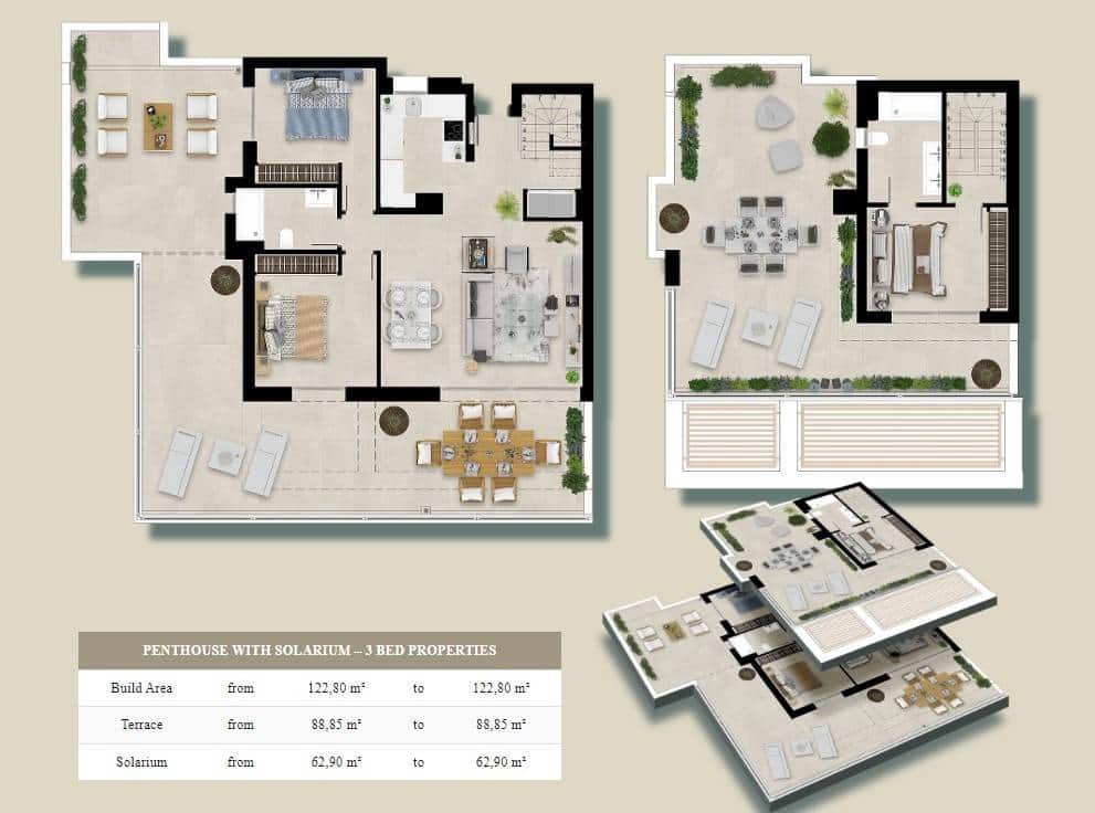 3 sypialnia Penthouse na sprzedaż w Sotogrande z basenem garażem - 665 000 € (Ref: 9117026)