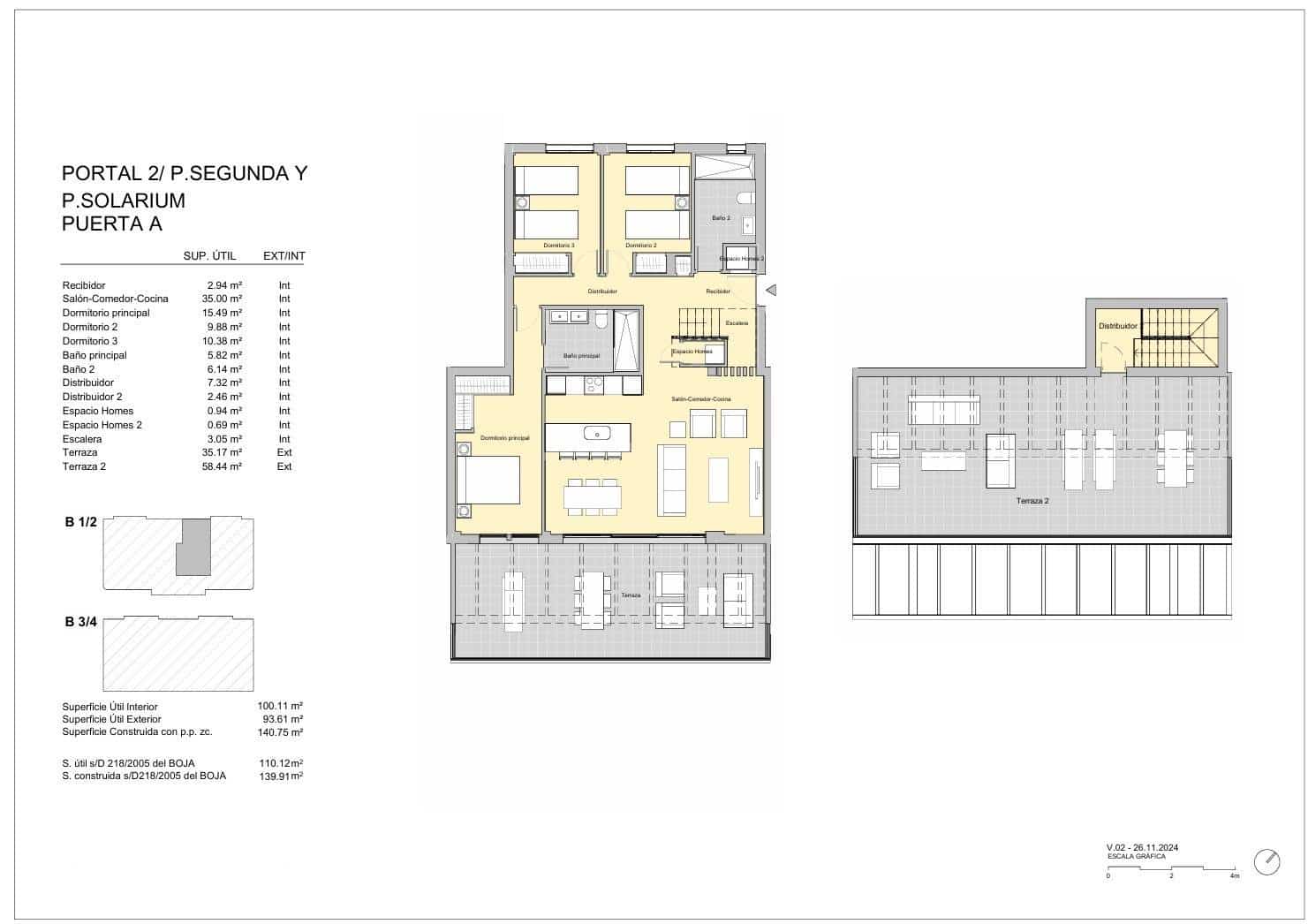 3 soverom Penthouse til salgs i Estepona med svømmebasseng garasje - € 890 000 (Ref: 9141611)