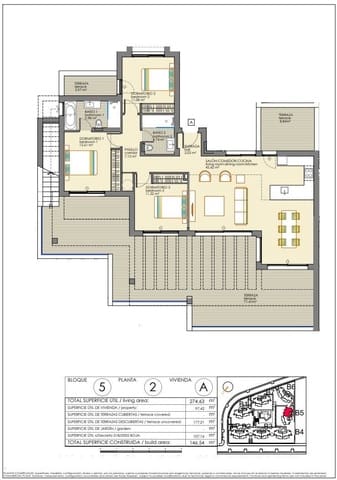 3 chambre Penthouse à vendre à Guadalobón, Estepona avec piscine garage - 725 000 € (Ref: 9141612)