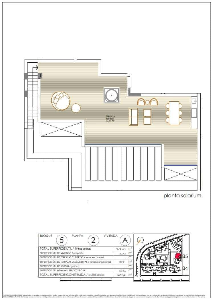 3 soverom Penthouse til salgs i Estepona med svømmebasseng garasje - € 725 000 (Ref: 9141612)