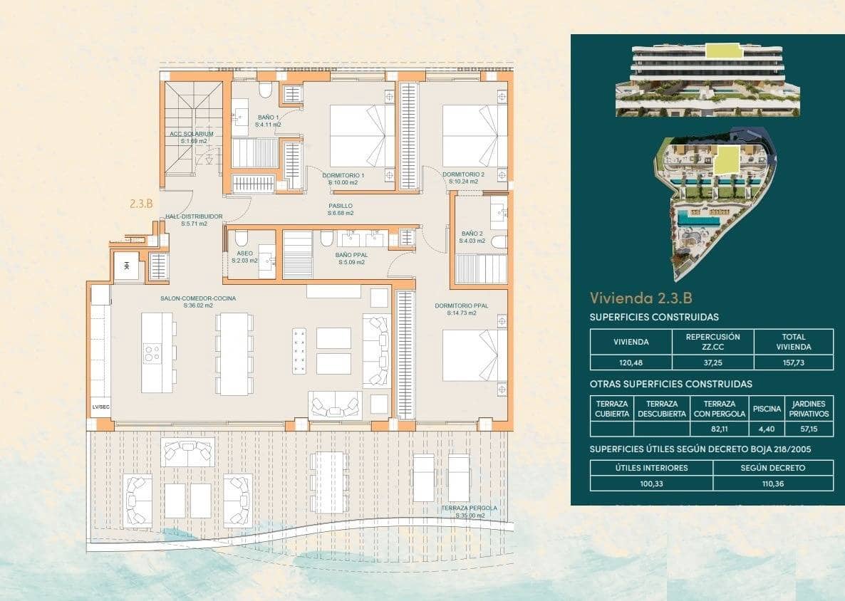 3 chambre Penthouse à vendre à Mijas avec piscine garage - 1 690 000 € (Ref: 9161015)
