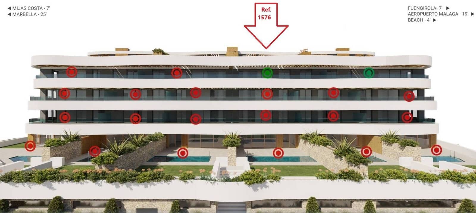 3 chambre Penthouse à vendre à Mijas avec piscine garage - 1 690 000 € (Ref: 9161015)