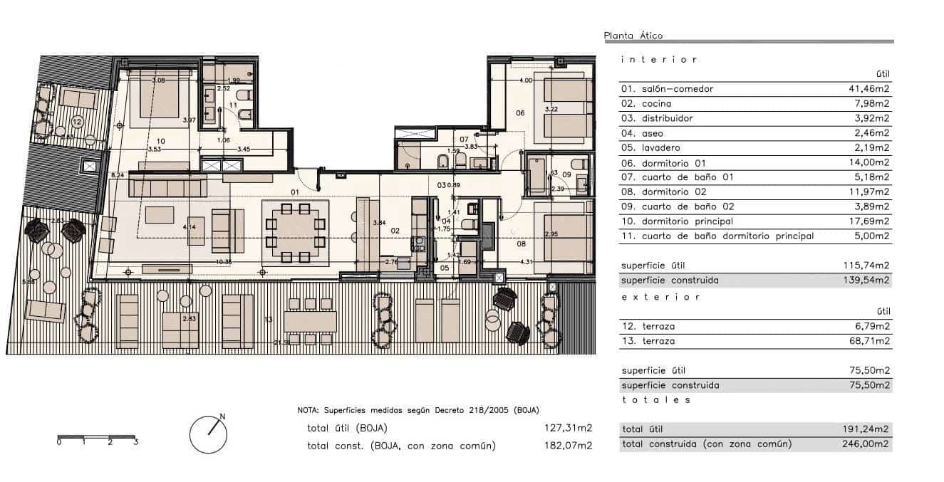 3 sypialnia Penthouse na sprzedaż w Fuengirola z basenem garażem - 1 550 000 € (Ref: 9161016)