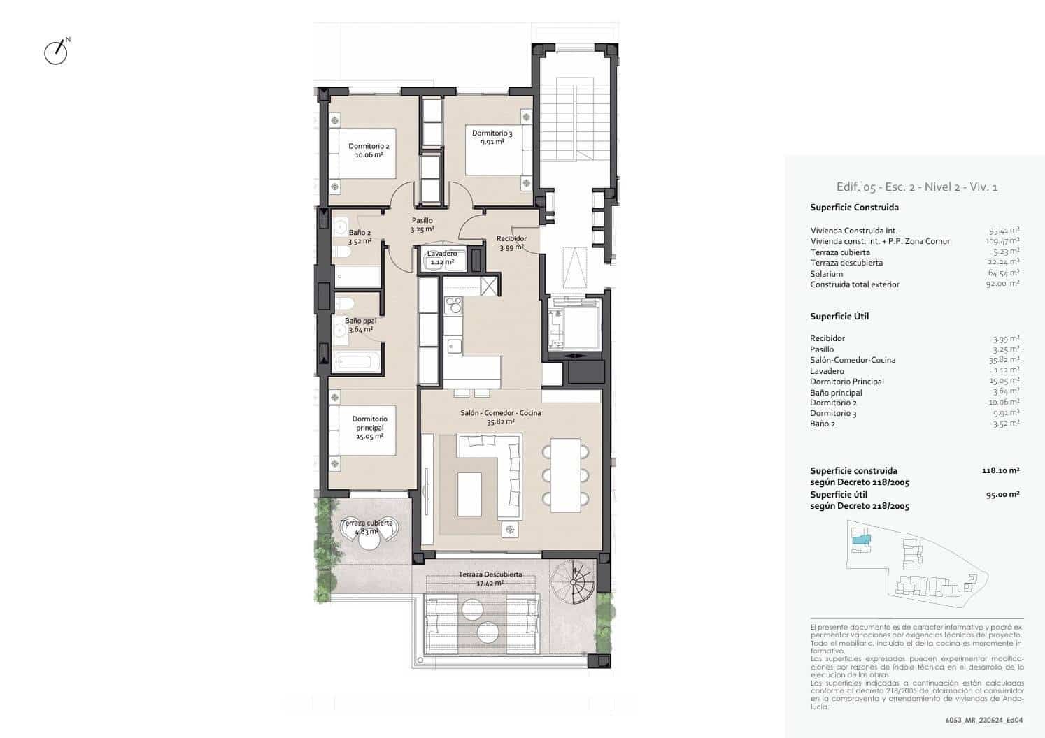 3 chambre Penthouse à vendre à Benalmadena avec piscine garage - 682 000 € (Ref: 9181004)