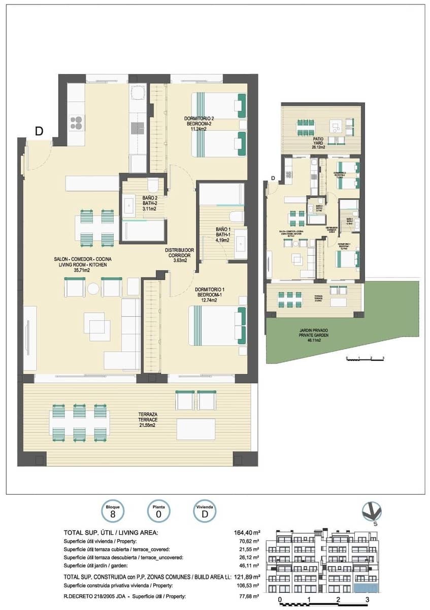 2 chambre Appartement à vendre à Bahia de Casares avec piscine garage - 420 000 € (Ref: 9334989)