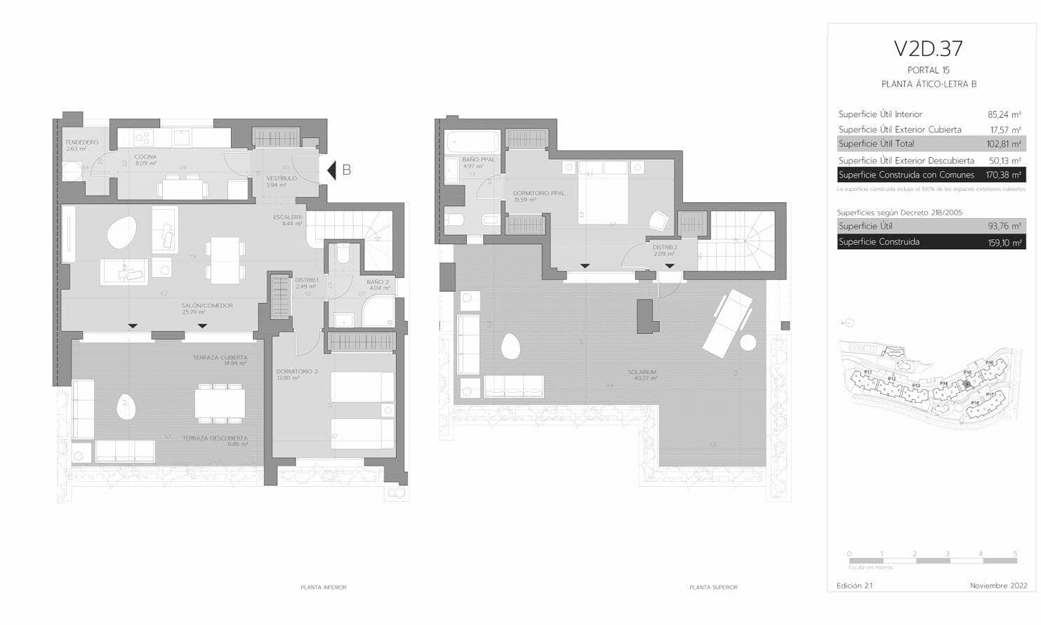 2 chambre Penthouse à vendre à Estepona avec piscine garage - 351 000 € (Ref: 9344792)
