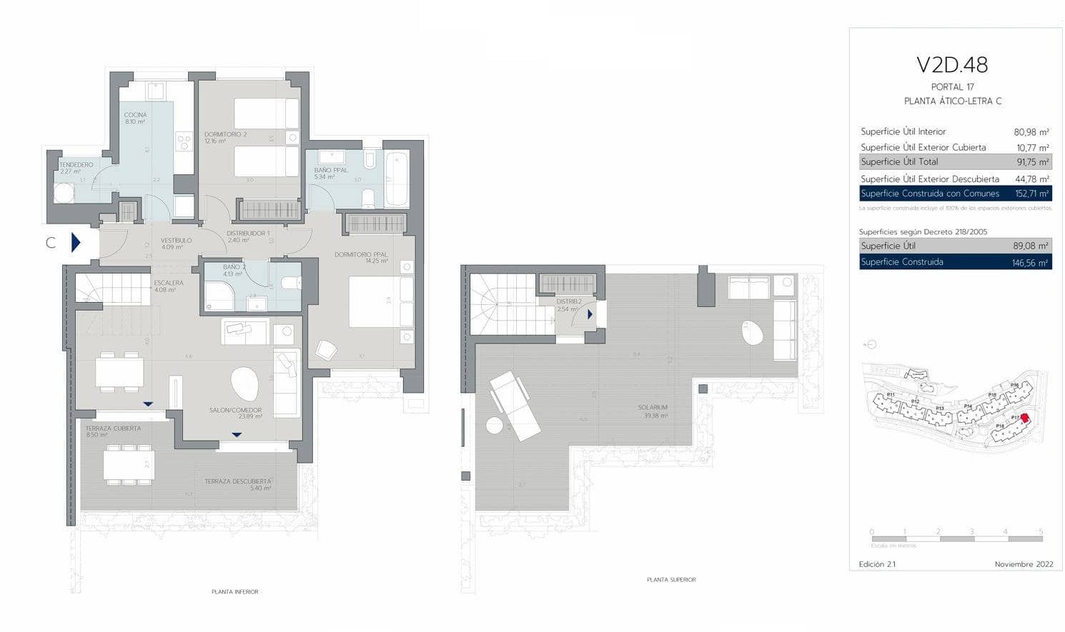 2 soverom Penthouse til salgs i Estepona med svømmebasseng garasje - € 381 000 (Ref: 9349572)