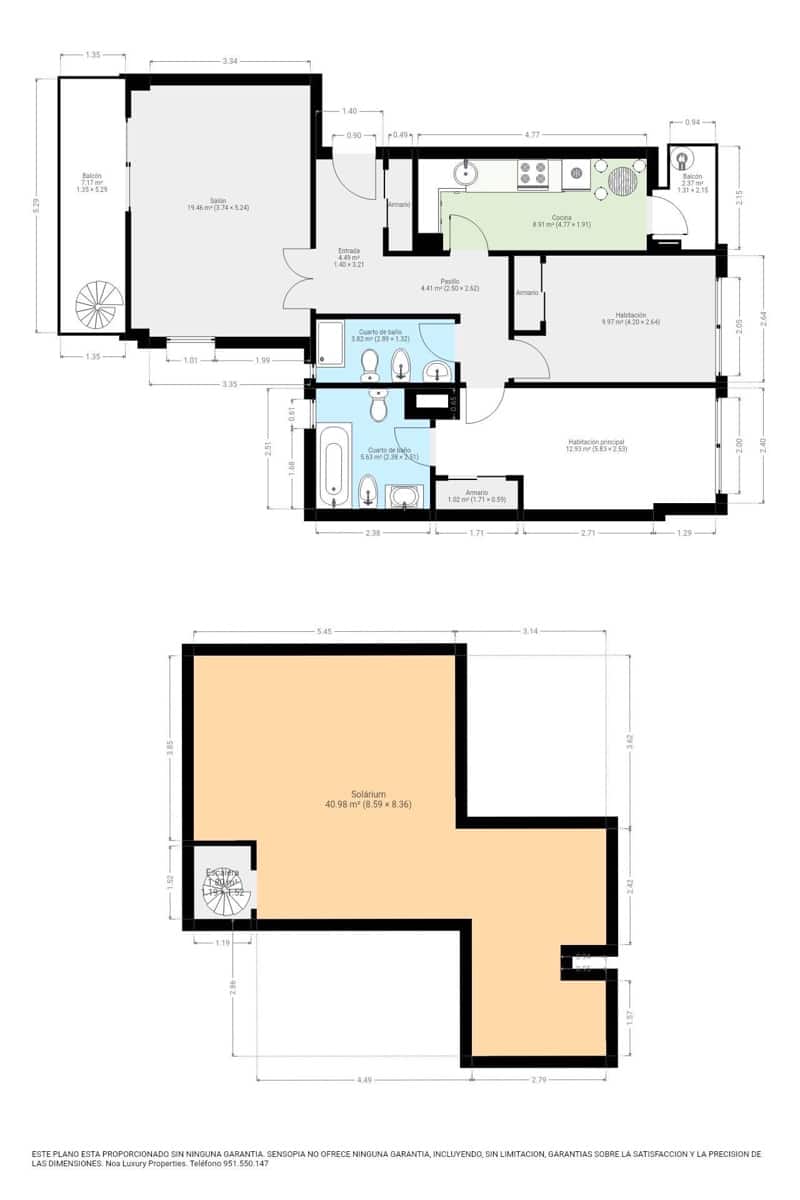 2 Zimmer Penthouse zu vermieten in Estepona mit Pool Garage - 1.800 € (Ref: 9543658)