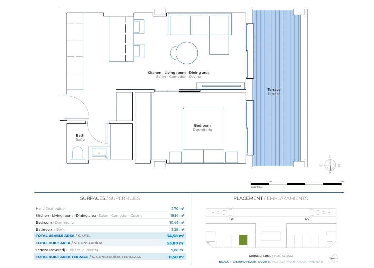 1 sypialnia Apartament na sprzedaż w Las Lagunas de Mijas z basenem - 251 600 € (Ref: 9591335)