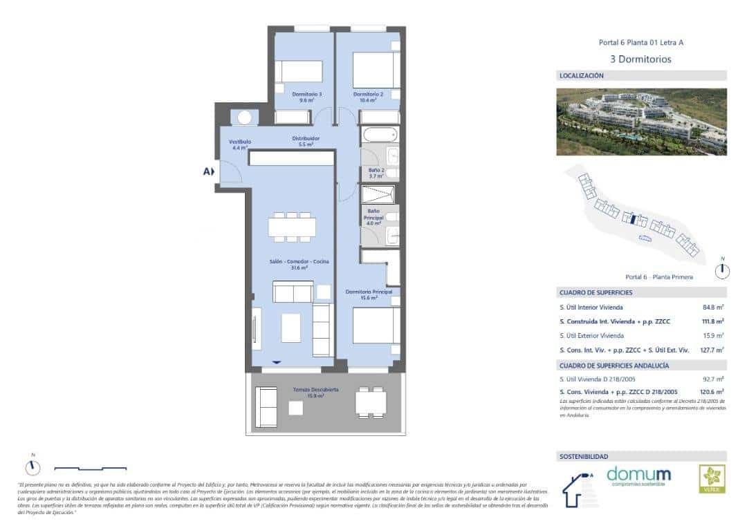 3 Zimmer Apartment zu verkaufen in Bahia Dorada mit Pool Garage - 420.000 € (Ref: 9670716)