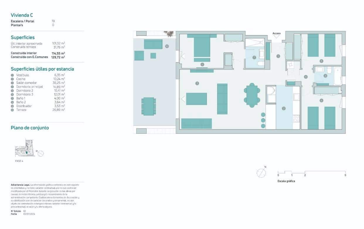 Apartamento de 3 habitaciones en Estepona en venta con piscina garaje - 549.000 € (Ref: 9670717)