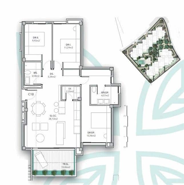 3 slaapkamer Appartement te koop in Estepona met zwembad garage - € 440.000 (Ref: 9808000)