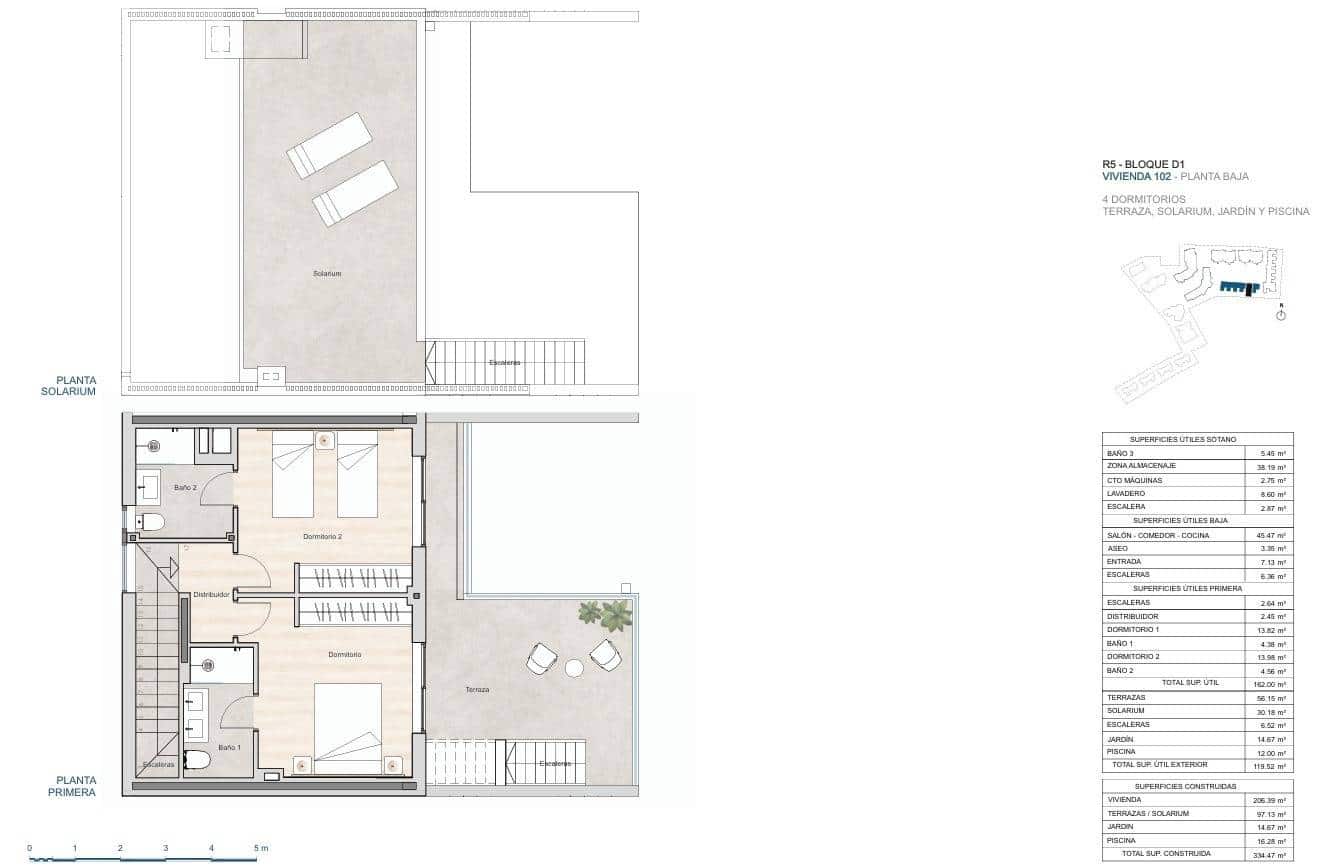 2 chambre Villa/Maison Mitoyenne à vendre à La Linea de la Concepcion avec piscine garage - 932 000 € (Ref: 9913198)