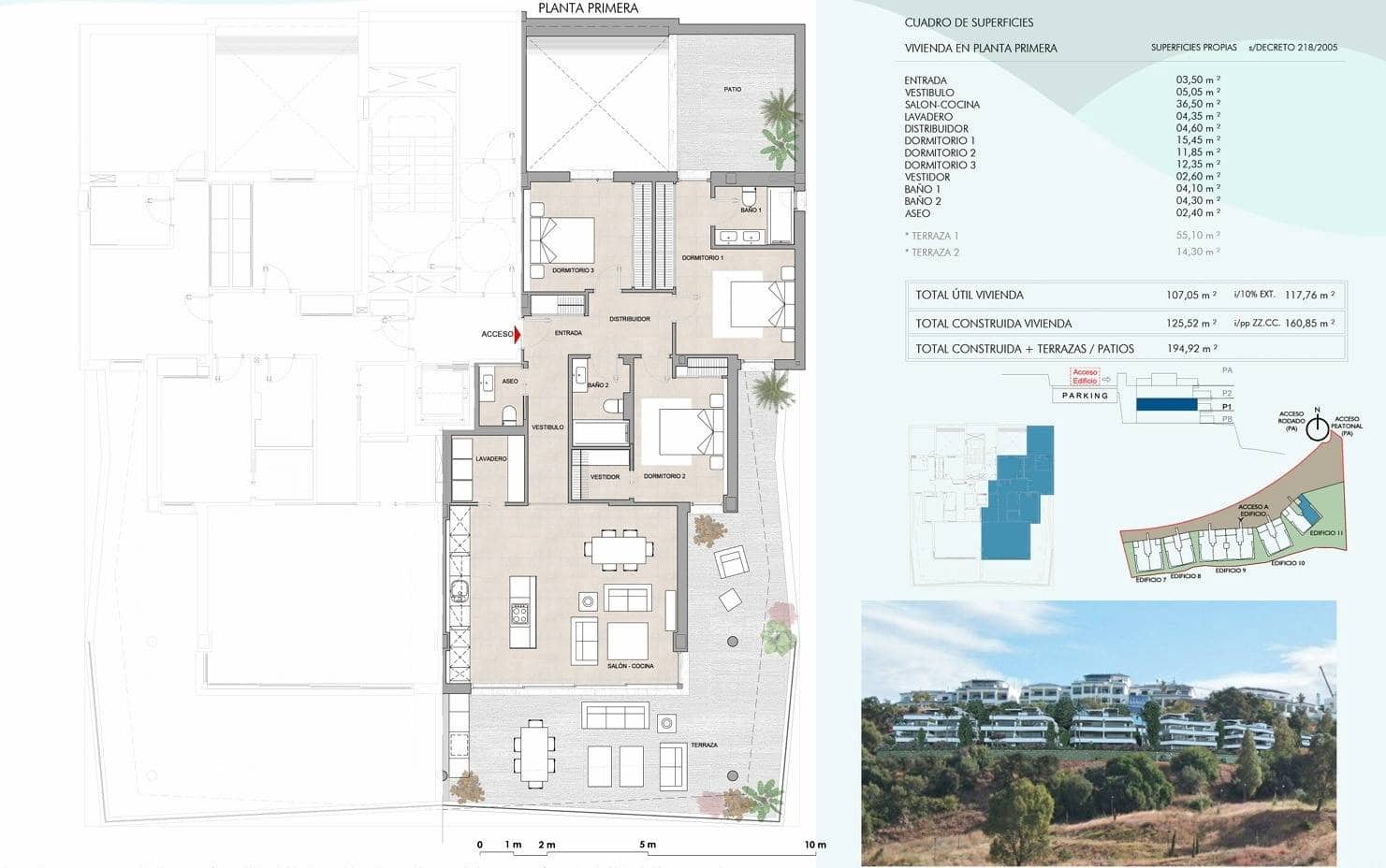 3 sovrum Lägenhet till salu i Estepona med pool garage - 847 000 € (Ref: 9916954)