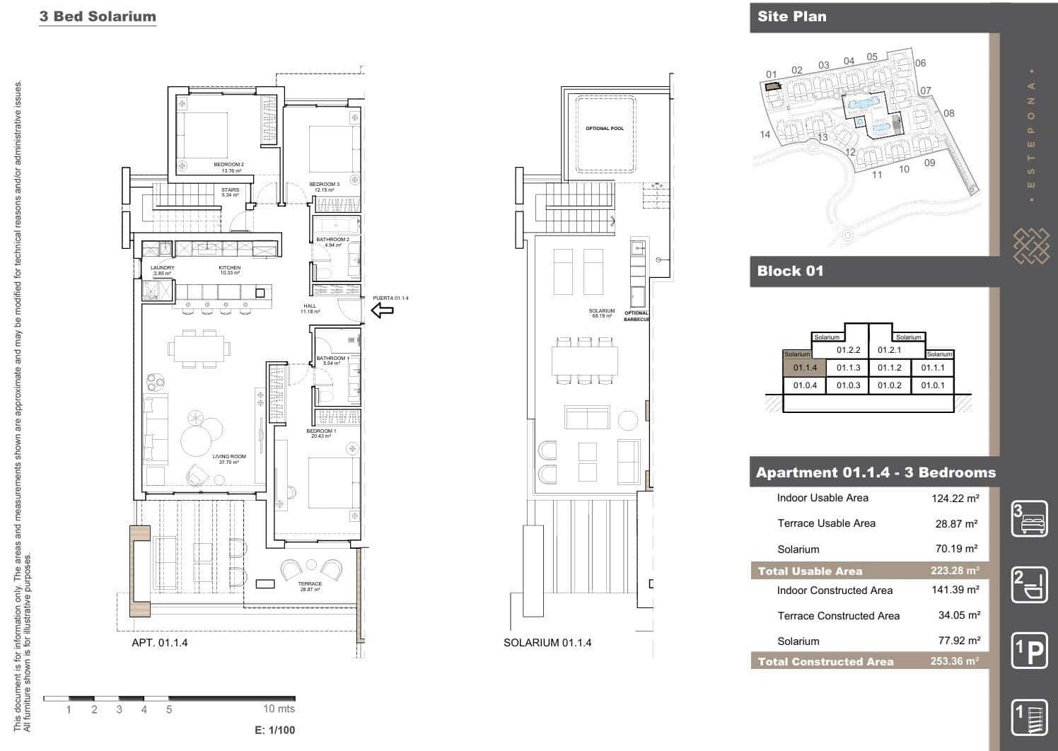 3 chambre Appartement à vendre à Estepona avec piscine garage - 1 065 000 € (Ref: 9948507)