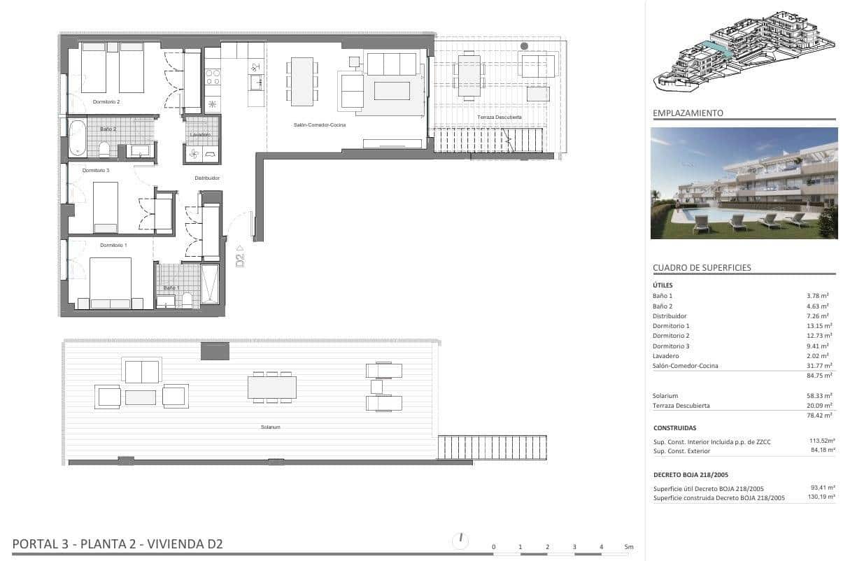 3 bedroom Penthouse for sale in Estepona with pool garage - € 550,000 (Ref: 9997148)