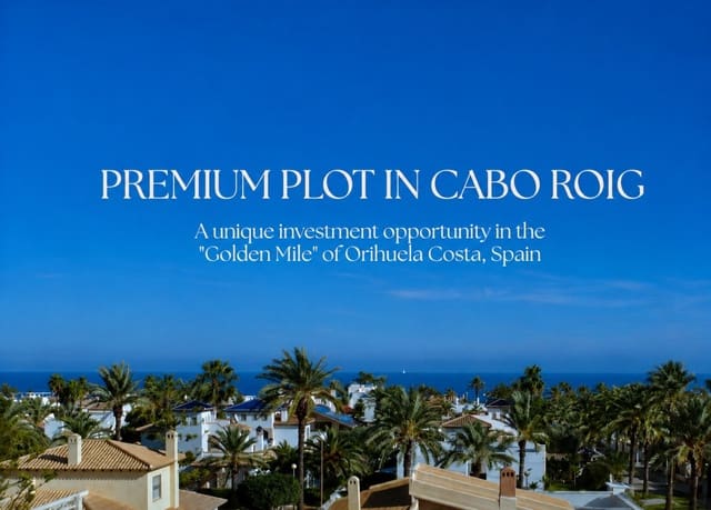 Terrain à Bâtir à vendre à Cabo Roig, Orihuela - 600 000 € (Ref: 10042354)