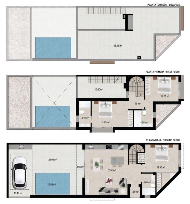 3 slaapkamer Huis te koop in San Javier met zwembad - € 287.900 (Ref: 7374417)