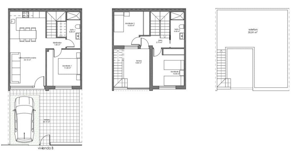 3 slaapkamer Villa te koop in Pilar de la Horadada - € 285.000 (Ref: 7374520)