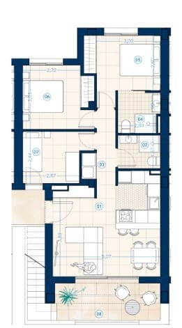 Ático de 3 habitaciones en Los Balcones en venta con piscina - 340.000 € (Ref: 7374595)