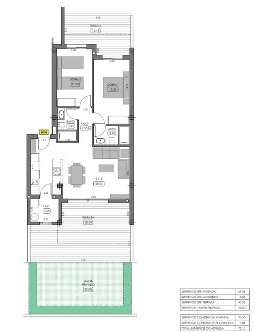 2 Zimmer Apartment zu verkaufen in Algorfa mit Pool - 299.000 € (Ref: 7374664)