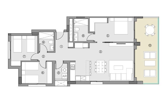 Apartamento de 3 habitaciones en Punta Prima, Torrevieja en venta con piscina - 364.000 € (Ref: 7448660)