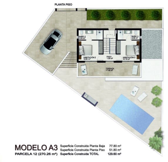 Chalet de 3 habitaciones en Rojales en venta con piscina - 649.000 € (Ref: 7480929)