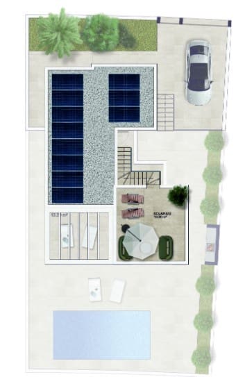 Chalet de 3 habitaciones en Rojales en venta con piscina - 649.000 € (Ref: 7480929)