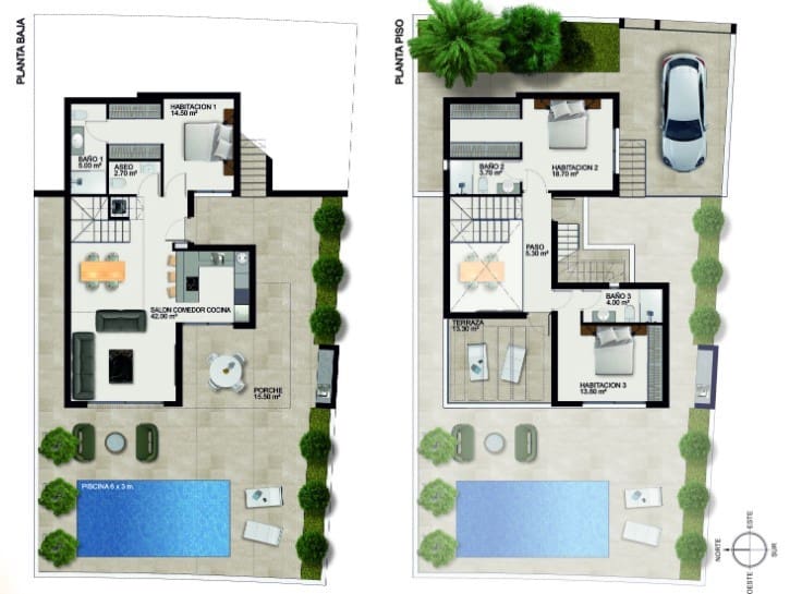 Chalet de 3 habitaciones en Rojales en venta con piscina - 649.000 € (Ref: 7480929)