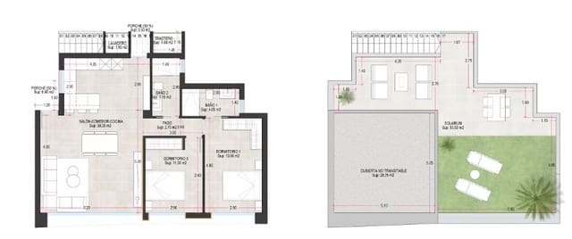 2 Zimmer Villa zu verkaufen in Condado de Alhama, Alhama de Murcia - 279.000 € (Ref: 7512890)