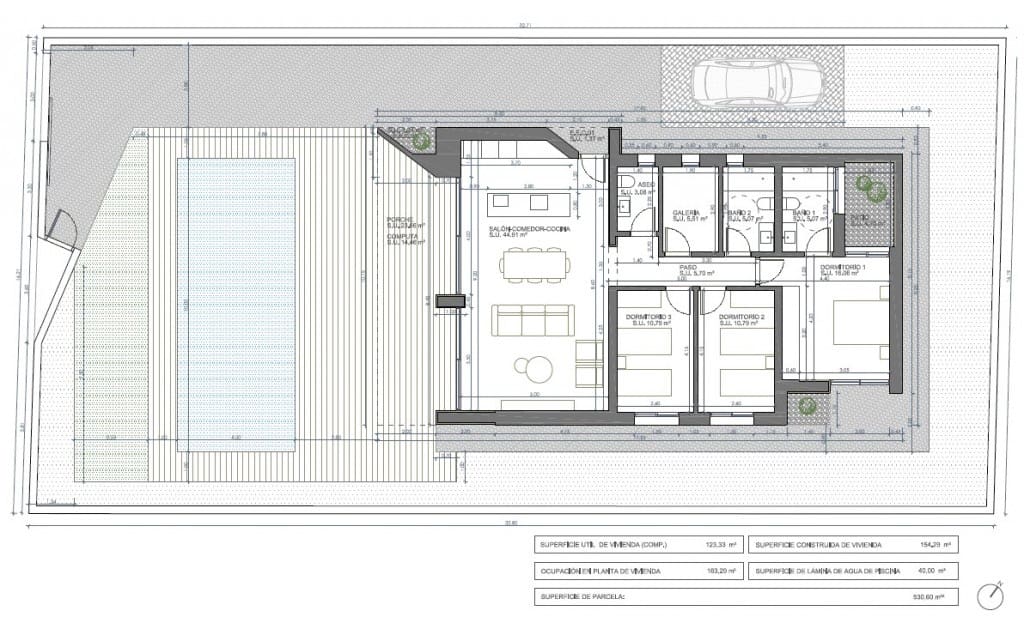 3 bedroom Villa for sale in Aspe with pool - € 375,000 (Ref: 7572739)
