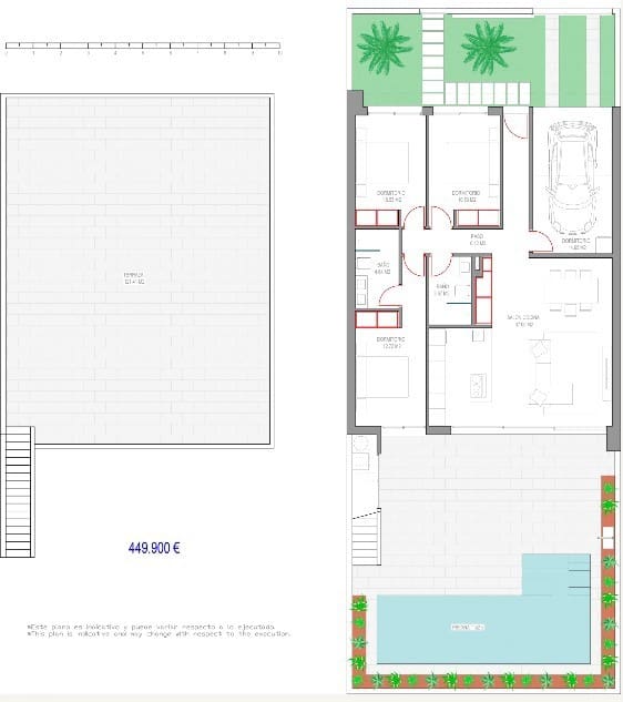 3 soveværelse Villa til salg i Los Alcazares med swimmingpool - € 489.900 (Ref: 7683508)