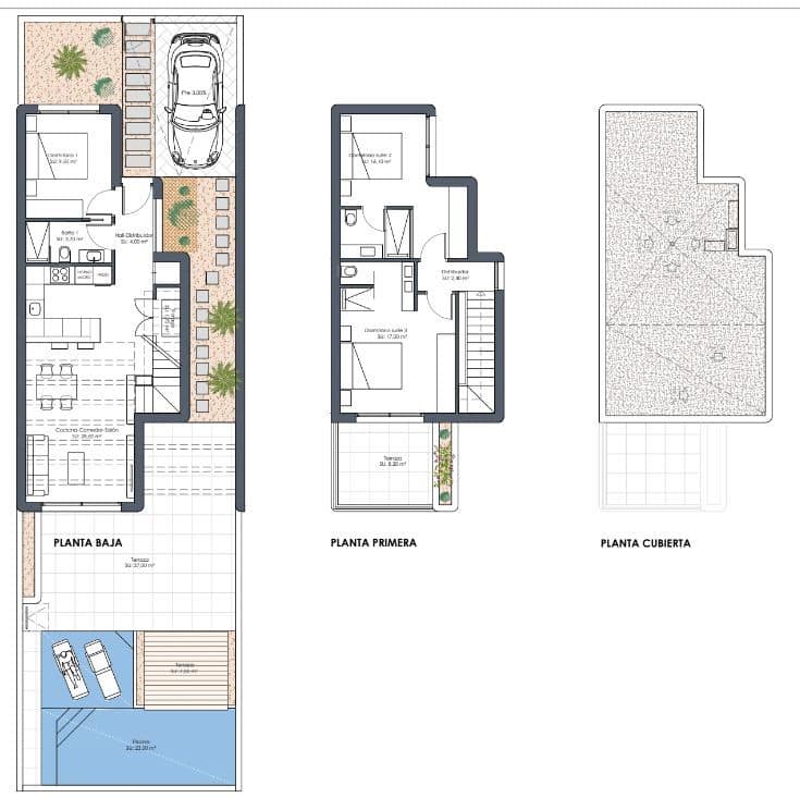 3 chambre Villa/Maison à vendre à Los Alcazares avec piscine - 399 900 € (Ref: 7727433)