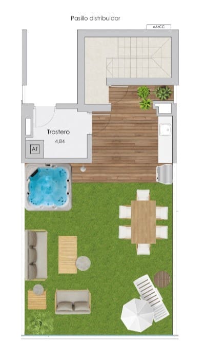 2 soveværelse Penthouse til salg i Santa Pola med swimmingpool - € 420.000 (Ref: 7736138)