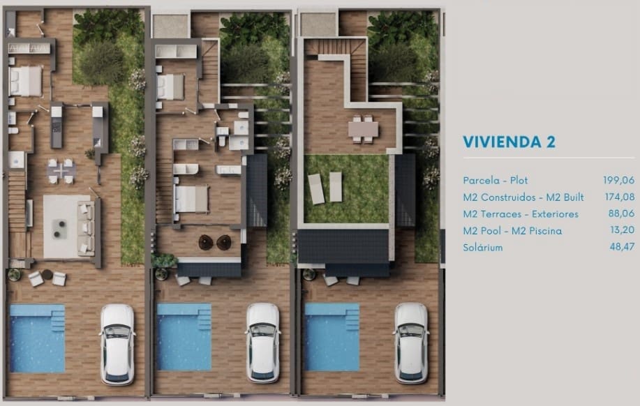 3 bedroom Villa for sale in San Pedro del Pinatar with pool - € 479,900 (Ref: 7757813)