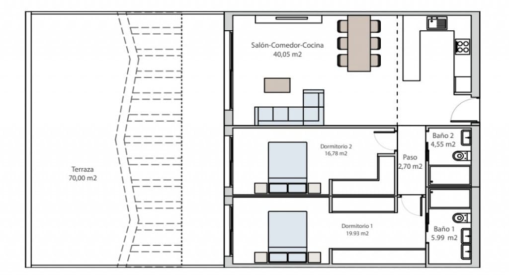2 bedroom Apartment for sale in Finestrat with pool - € 389,900 (Ref: 7823736)