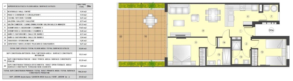 2 sypialnia Apartament na sprzedaż w Torrevieja z basenem - 316 000 € (Ref: 7976238)