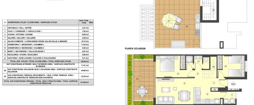 2 slaapkamer Penthouse te koop in Torrevieja met zwembad - € 326.000 (Ref: 7976245)
