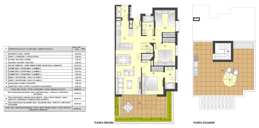 3 chambre Penthouse à vendre à Torrevieja avec piscine - 420 000 € (Ref: 7976247)