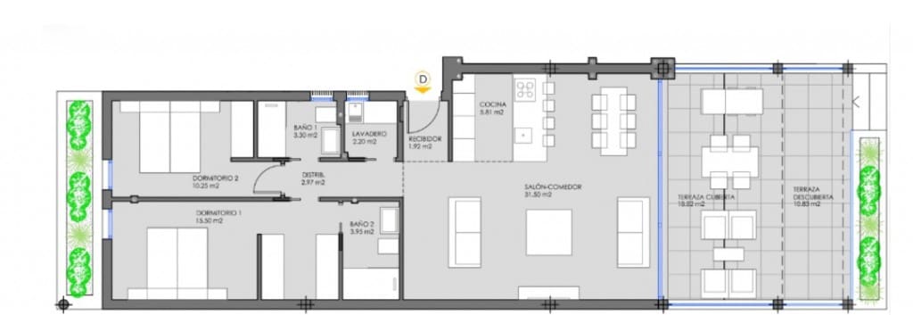 2 soverom Leilighet til salgs i Mar de Cristal med svømmebasseng - € 305 000 (Ref: 8142011)