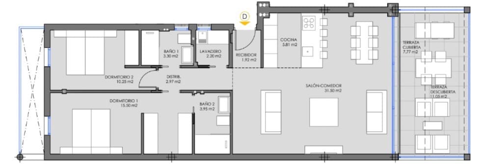 2 bedroom Apartment for sale in Mar de Cristal with pool - € 270,000 (Ref: 8142013)