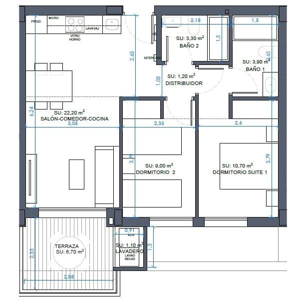 2 sypialnia Apartament na sprzedaż w Benijofar - 263 000 € (Ref: 8151679)