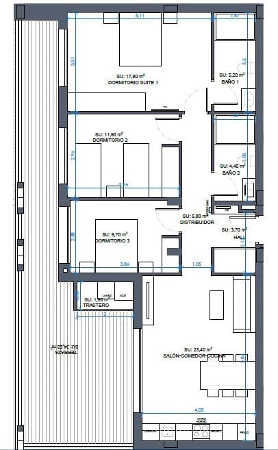 3 bedroom Apartment for sale in Benijofar - € 354,000 (Ref: 8151680)